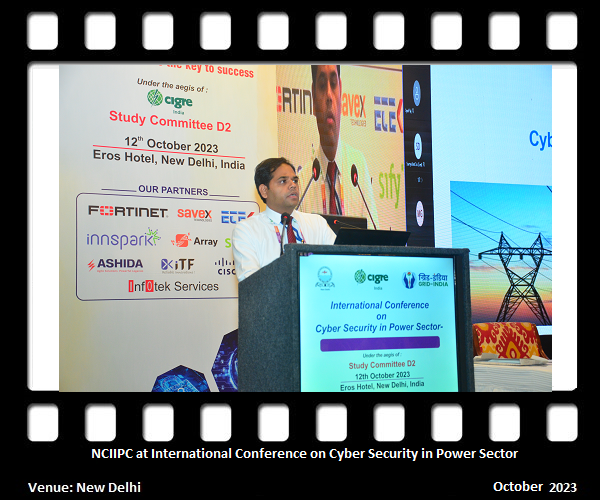 NCIIPC at International Conference on Cyber Security in Power Sector
