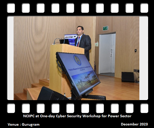 NCIIPC at One-day Cyber Security Workshop for Power Sector
